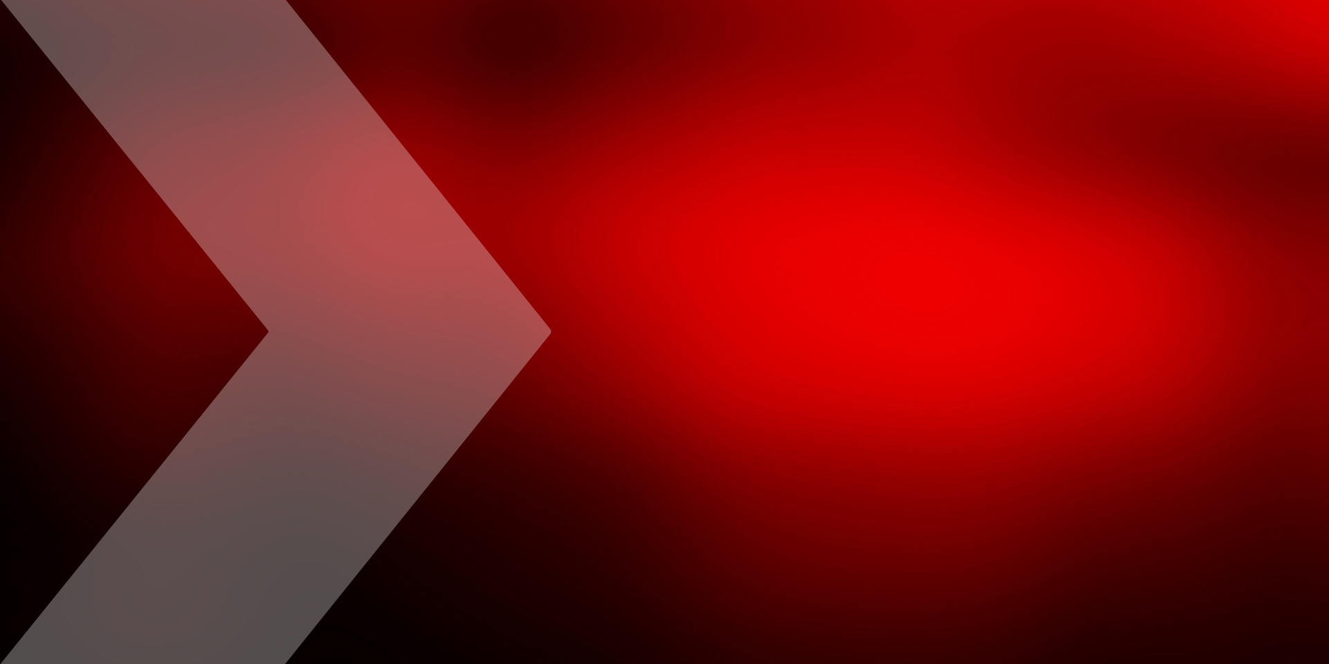 Red abstract background with grey chevron coming in from left side