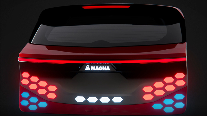 Liftgate of a vehicle with breakthrough lighting technology