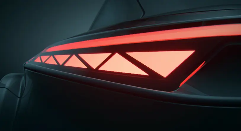 View of vehicle tail lights using the FlecsForm