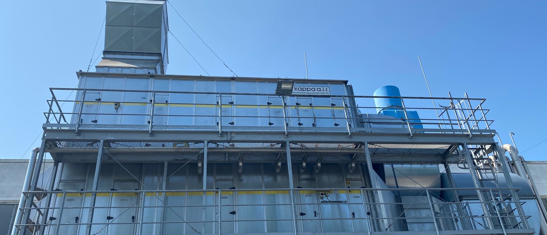 Picture of an energy efficient furnace at a manufacturing facility