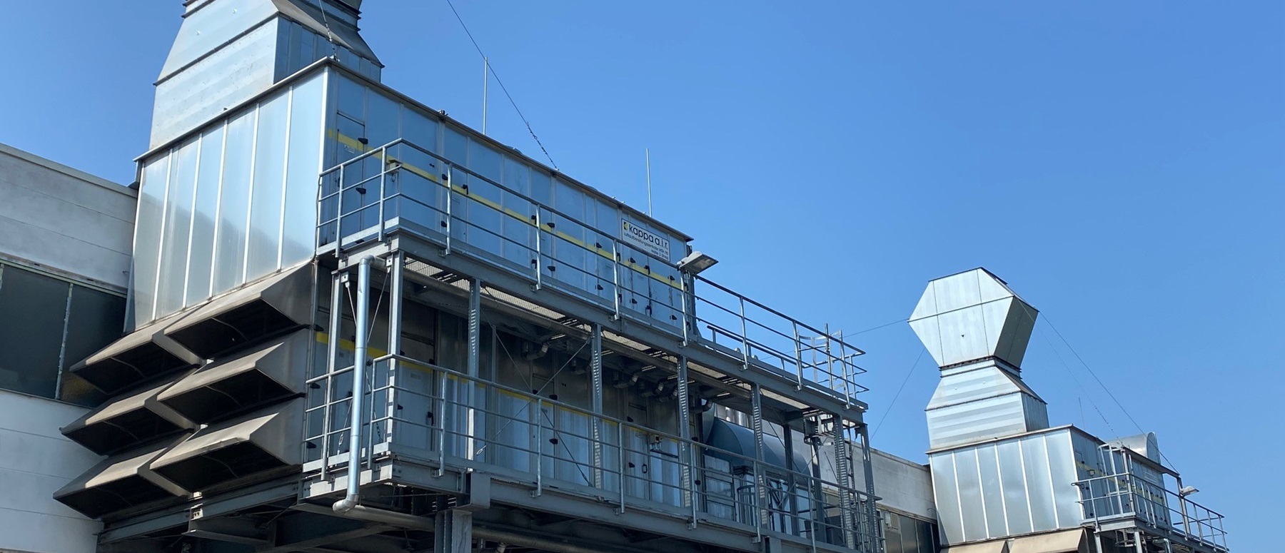 Picture of an energy efficient furnace at a manufacturing facility